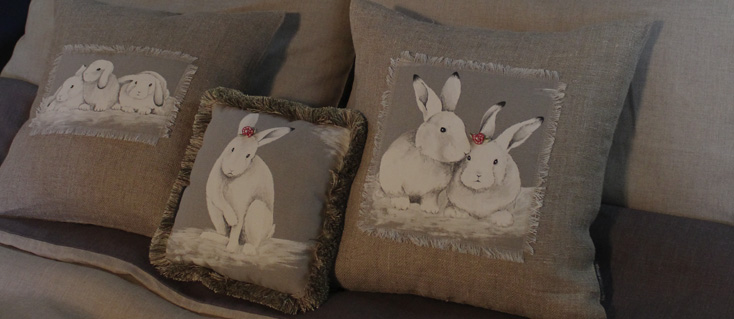 Коллекция подушек кролики. Фото, описание, цена