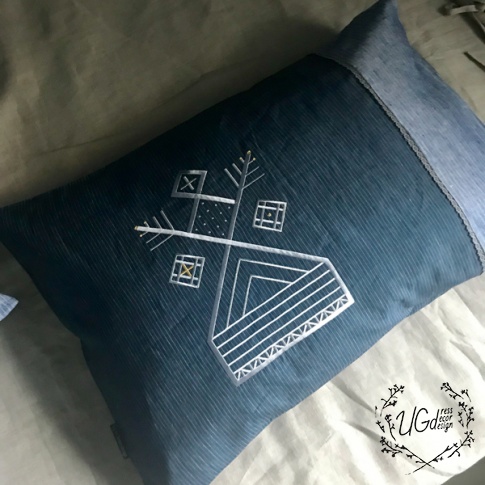 Наволочка Берегиня, постельная, синий с голубым  , фото 2