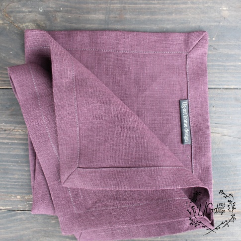 Салфетка сервировочная  linen dream,фиолетово-бордовый, фото 2