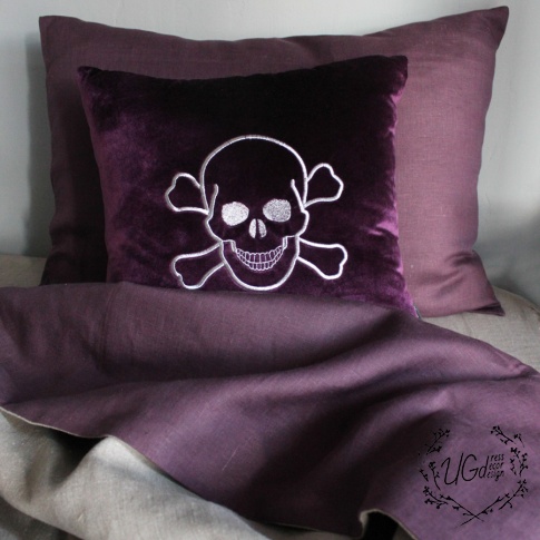 Постельное белье linen dream, фиолетовый с бежевым, фото 4